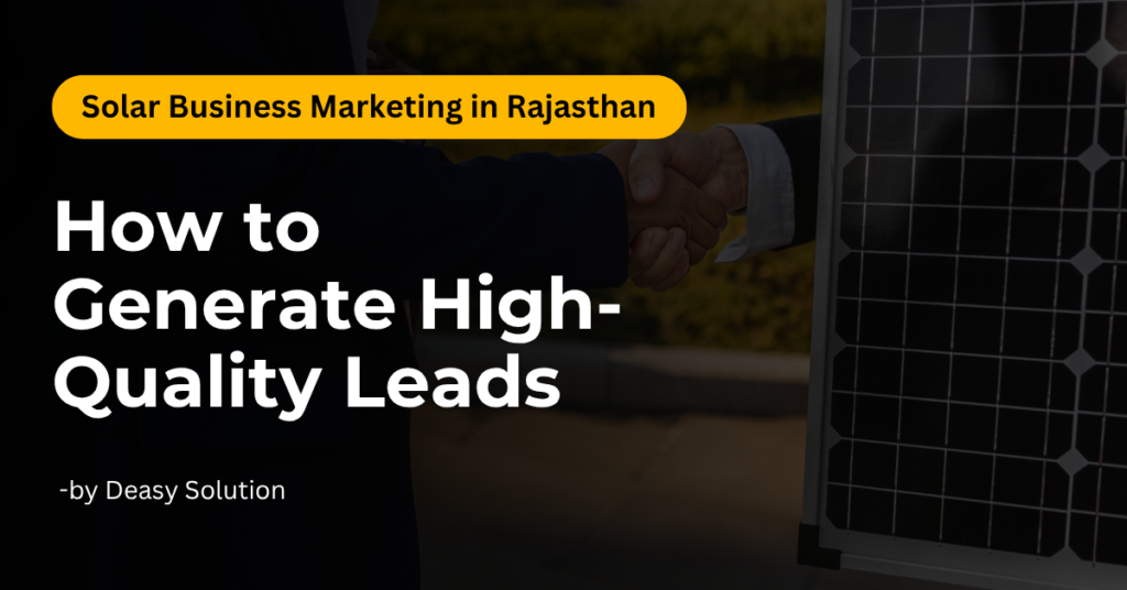 Solar Business Marketing in Rajasthan